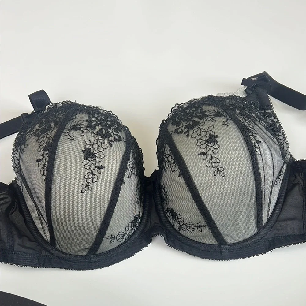 Perfect Black Lace Bra With Wires and Push Up